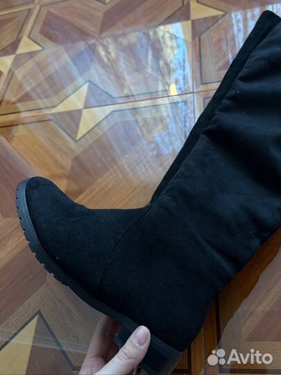 Сапоги зимние замшевые 37