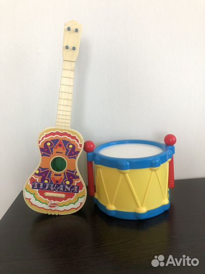 Гитара,барабан, бубен детские
