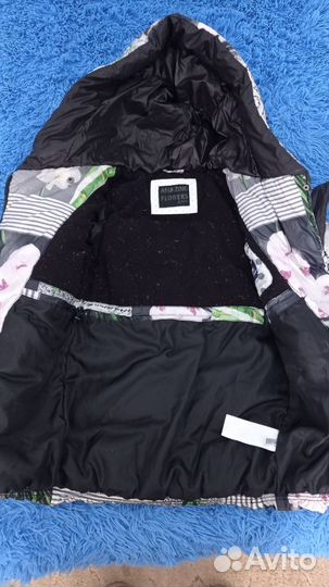 Пуховое пальто для девочки 122