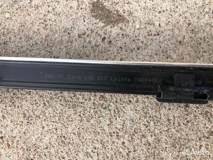 Уплотнитель стекла двери задний левый BMW E39