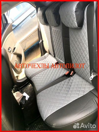 Чехлы Автопилот Renault Koleos из экокожи Ромб