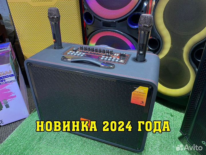 Колонка Binko P1200W c микрофоном и караоке