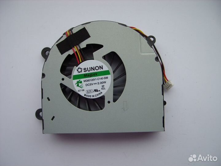 Вентилятор Lenovo G770 G780 4 pin, 7см кабель VER