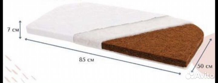 Ортопедический матрас для приставной кроватки