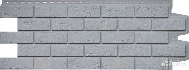 Фасадные панели Grand Line Кирпич Состаренный classic Серый (Известняк)