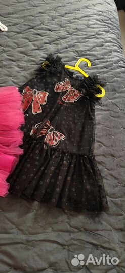 Платья нарядные, платья за 2 шт черное и белое