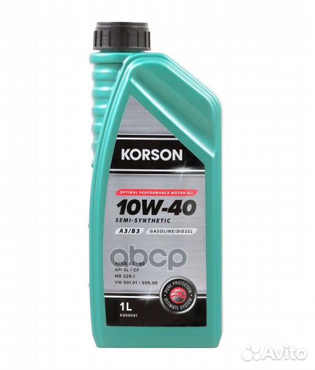 Масло моторное korson Optimal Performance Motor