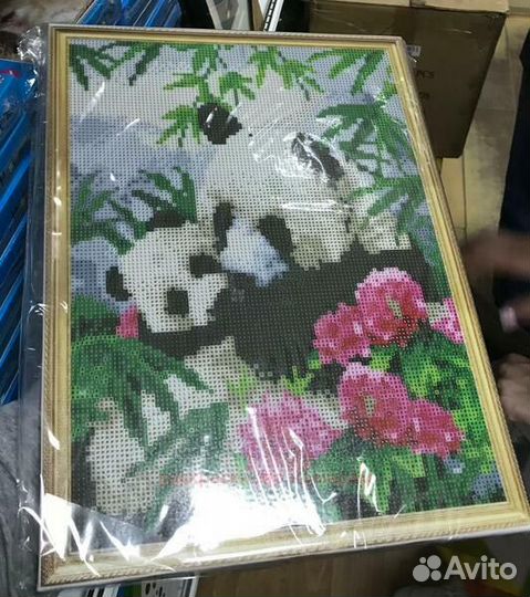 Алмазная мозаика 40x50 Прогулка по цветущему Париж