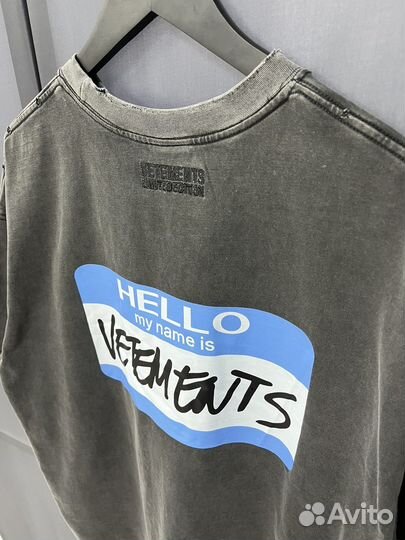 Футболка vetements hello premium (хит сезона)