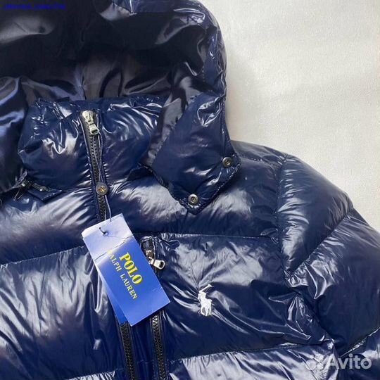 Пуховик Polo Ralph Lauren с белой вышивкой (Арт.57200)