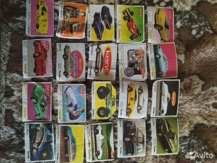 Вкладыши от жвачек 90 х