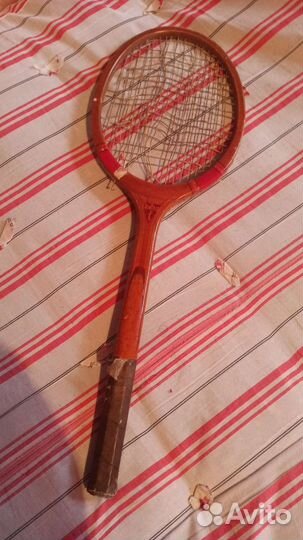 Ракетка тенисная ретро. 1950 года. Динамо
