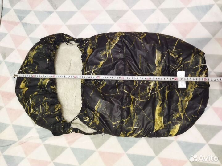 Конверт зимний меховой в коляску AmaroBaby 80 см