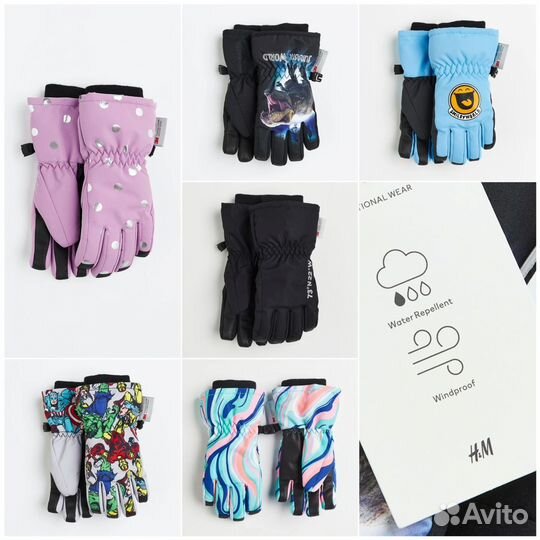 Перчатки краги зимние h&m оригинал мальчик девочка