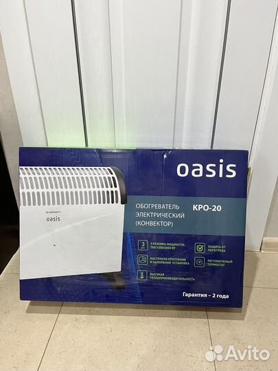 Новый Конвектор электрический 2000 вт oasis KPO-20