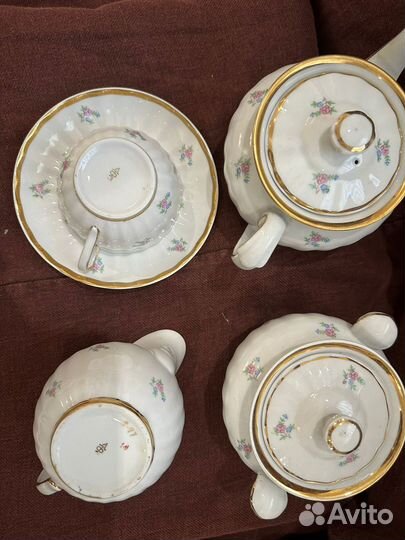 Кофейный сервиз ГДР, чайный дфз редскоть