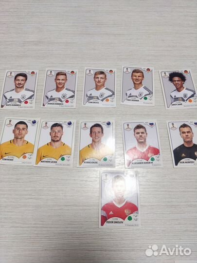 Наклейки panini fifa 2018