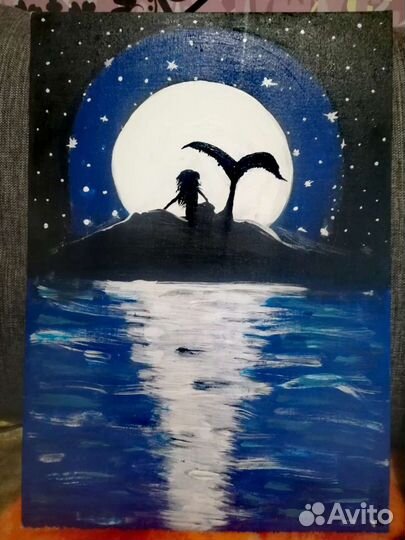 Картина на холсте, Русалка