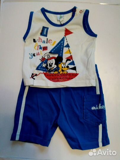 Костюм летний Disnei Микки 62-68