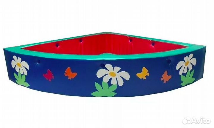 Бассейн угловой «Ромашки» R100xH30 см