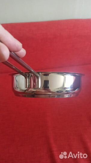 Сковорода новая полированная нержавейкаф18индукция