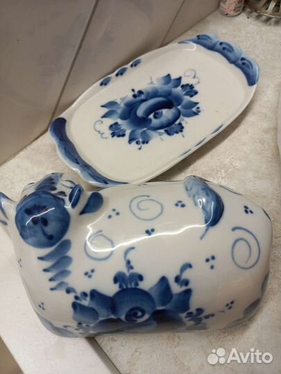 Масленка гжель авторская