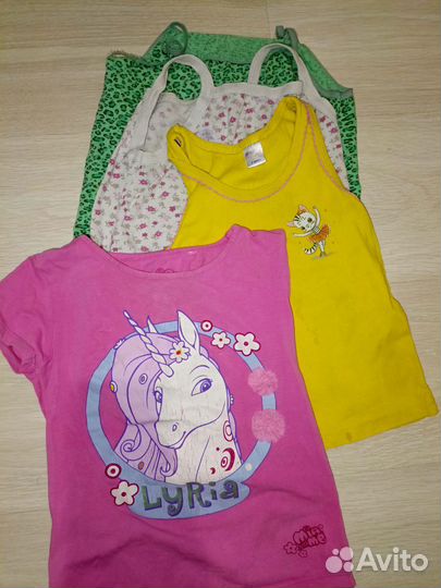Футболки для девочки 98 104