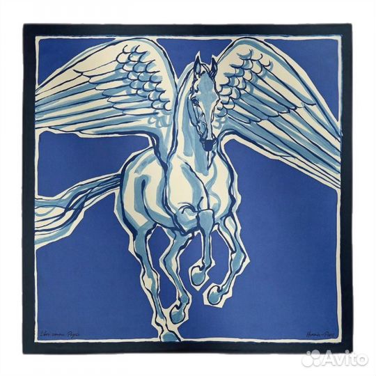 Шёлковый платок Hermès 90 Оригинал