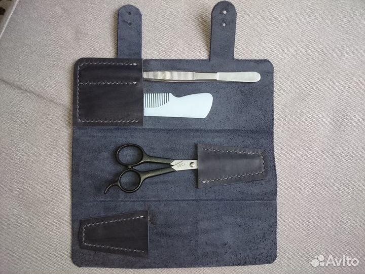Парикмахерский кожаный чехол