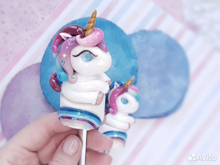 Ложка для детей Единорог Полимерная глина