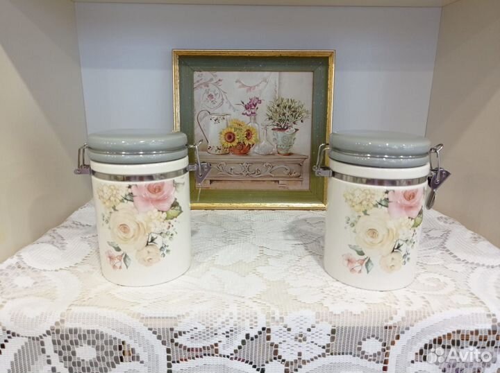 Банка для хранения с крышкой зажимом Белла Анна 60