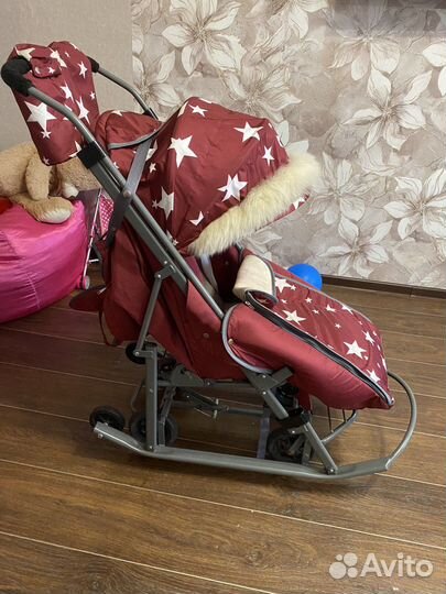 Детские санки коляска бу