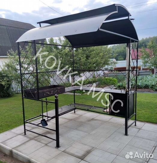 Мангал с крышей
