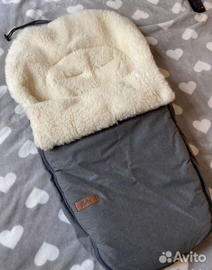 Зимний конверт в коляску на овчине Markus