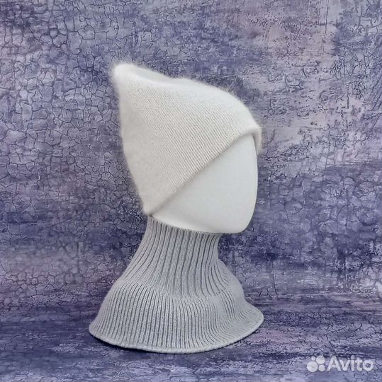 Пушистая женская шапка