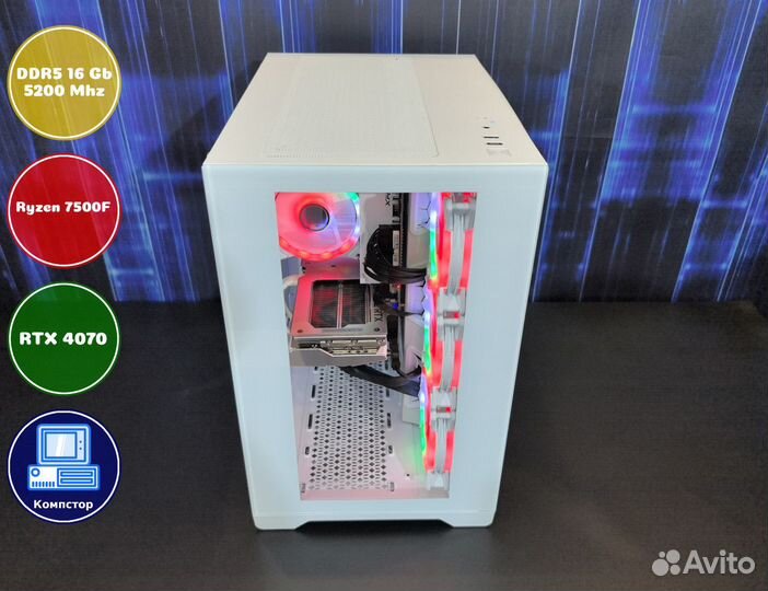 Сборка игрового пк AMD7500F-RTX4070-16DDR5-JTG-A620