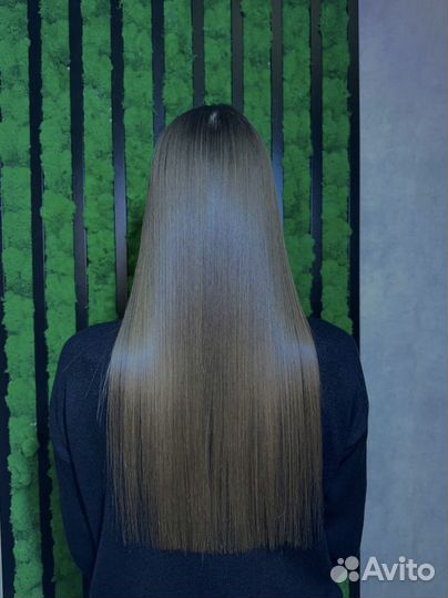 Кератиновое выпрямление волос