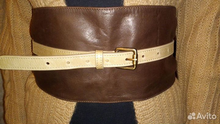 Пояс/ремень/кушак женский новый кожаный
