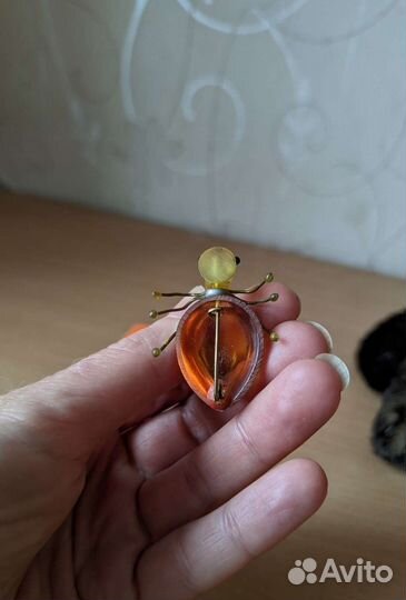 Брошь жук СССР