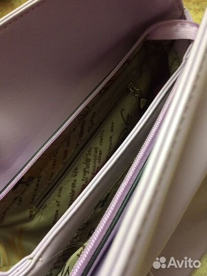 Сумка сирень натур.кожа