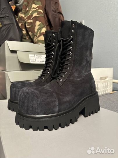 В наличии Balenciaga canvas Stomper boots
