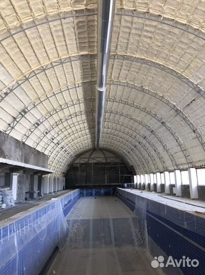 Утепление мансард, крыш, ангара, склада пенополиур