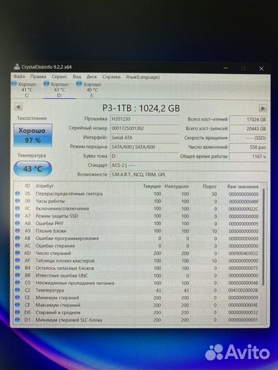 Ssd диски разные 256-1024gb