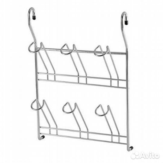 Полка на рейлинг для кухни хром