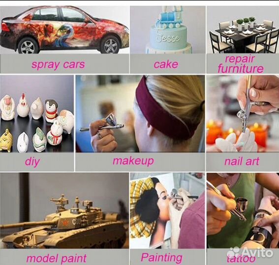 Краскопульт-аэрограф мини, сопло 0,3 мм