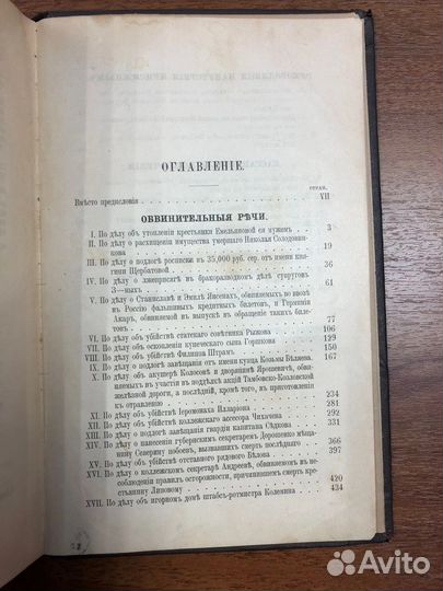 Антикварная книга Судебные речи А.Ф. Кони