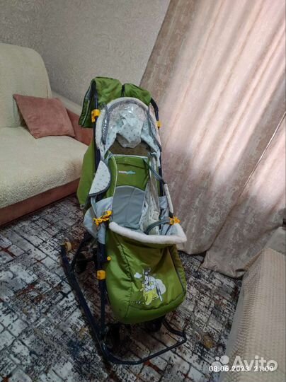 Детские санки коляска