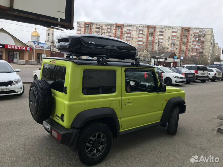 Автобокс на крышу LUX черный глянец