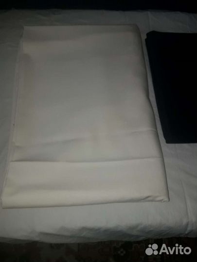 Ткань костюмная габардин кремовый и тёмно-синий вм