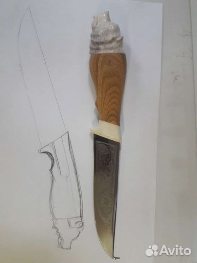 Нож медведь